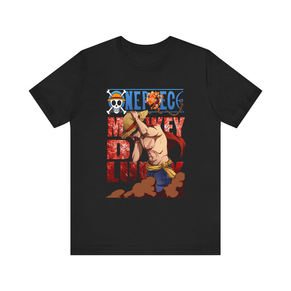 Unisex Jersey Short Sleeve Tee - Luffy Shirtless Quote