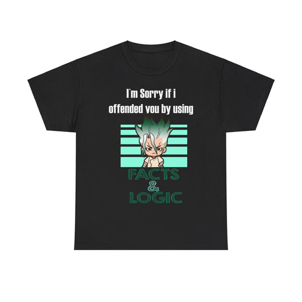 Zarcastic Facts and Logic Dr Stone Anime Tee