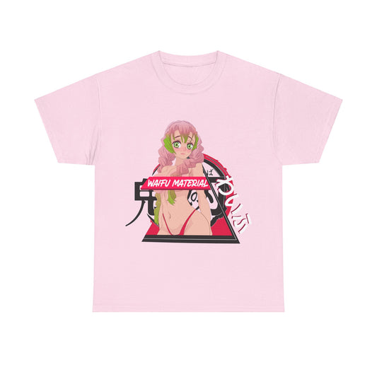 Waifu Material Pink Hair Girl Love Pillar Anime Tee